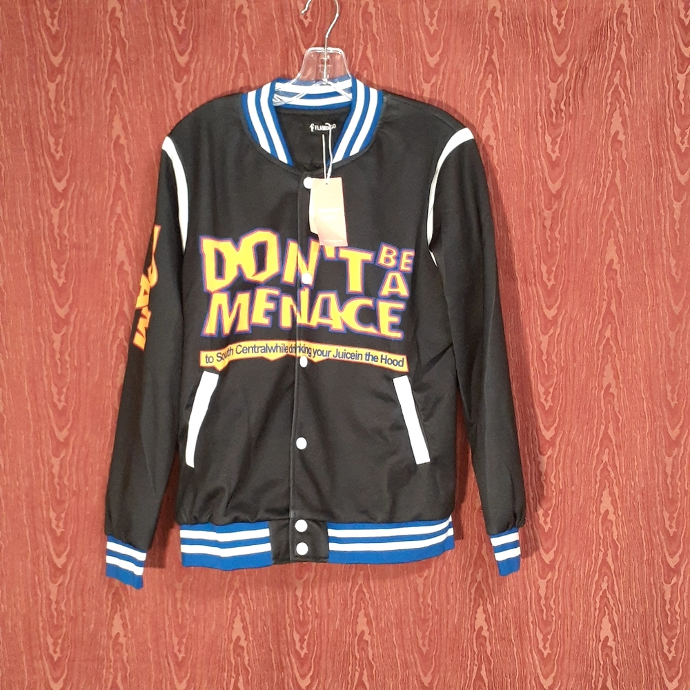 Don't Be a Menace to South Central While Drinking Classic Jacket UNISEX Sz M NEW